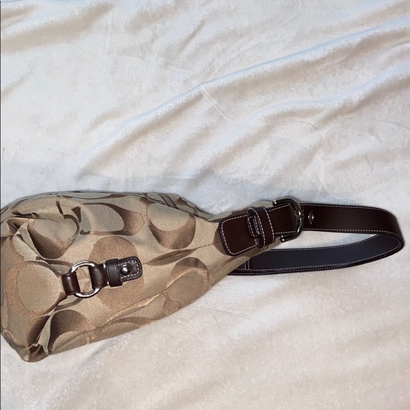 Coach Signature Khaki/Mahogany Purse (F 15067) - Picture 3 of 8